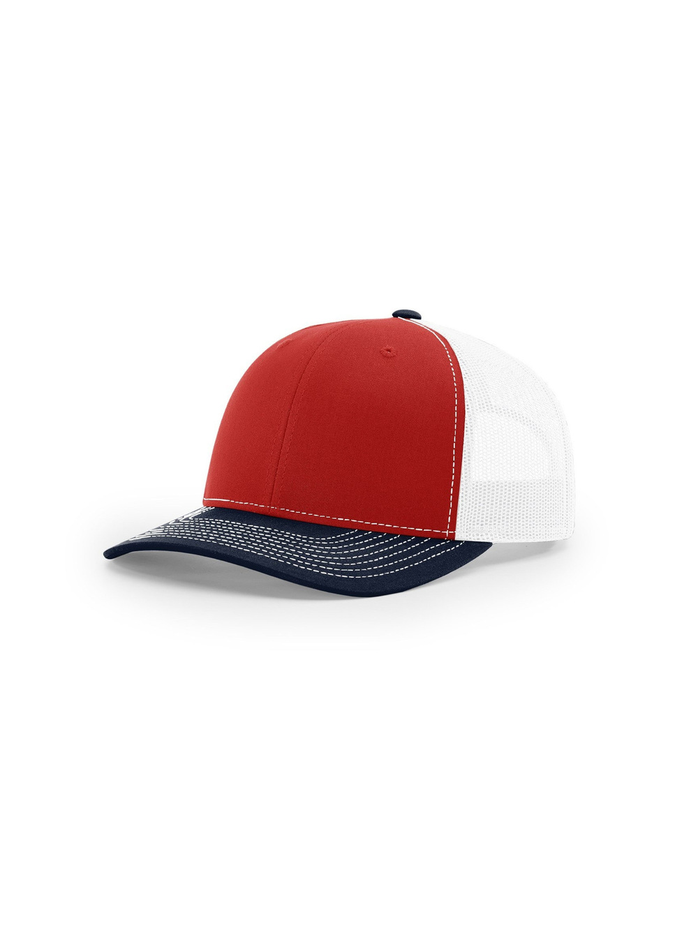 Mens Ballcap | Red, White, Navy | Size OS
